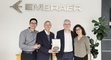Embraer recebe prêmio do Conselho Internacional de Ciências Aeronáuticas