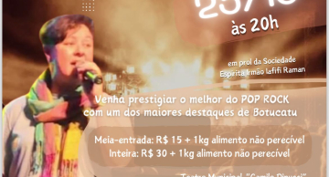 Show beneficente trará o melhor do Pop e Rock no Teatro Municipal no dia 25