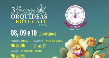 Botucatu terá a 32ª Exposição Nacional de Orquídeas, de 8 a 10 de novembro