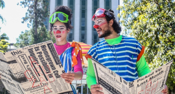 Buiú & Teta Palhaçando por aí chega a Botucatu com espetáculos, oficinas e cortejo cênico de 7 a 10 de novembro