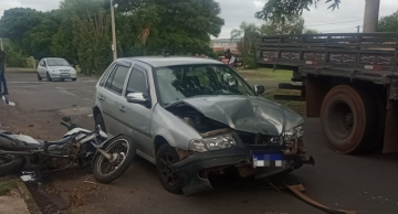 Motociclista fica ferido após acidente em ‘tumultuado’ cruzamento de Botucatu