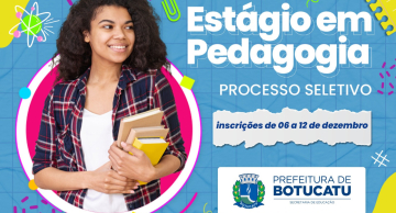 Educação de Botucatu fará processo seletivo para estágio em Pedagogia