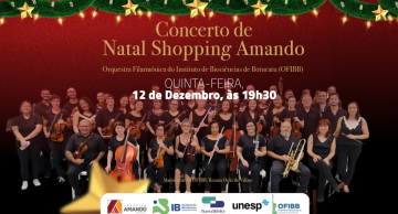 Orquestra Filarmônica do Instituto de Biociências de Botucatu se apresenta no Shopping Amando