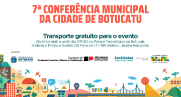 Conferência Municipal da Cidade de Botucatu terá transporte gratuito