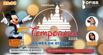 Filarmônica do IBB de Botucatu abre temporada com especial dedicado aos temas inesquecíveis da Disney Filarmônica do IBB de Botucatu abre temporada com especial dedicado aos temas inesquecíveis da Disney
