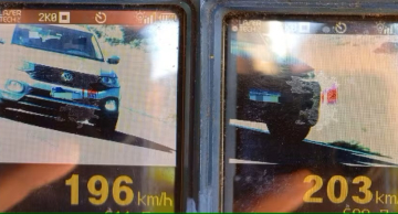 Polícia Rodoviária flagra motorista a mais de 200 km/h na Castello Branco