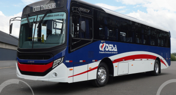 Empresa uruguaia Codesa incorpora cinco novos ônibus fabricados na Caio em Botucatu