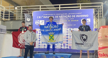 Atleta da AAB conquista medalha de bronze no Campeonato Brasileiro Infantil de Natação de Inverno Atleta da AAB conquista medalha de bronze no Campeonato Brasileiro Infantil de Natação de Inverno