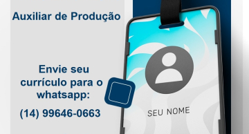 Oportunidade de trabalho em Botucatu Oportunidade de trabalho em Botucatu