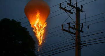 Soltar balões amplia riscos de incêndios deixando o sistema elétrico e a população em perigo, alerta CPFL  Soltar balões amplia riscos de incêndios deixando o sistema elétrico e a população em perigo, alerta CPFL