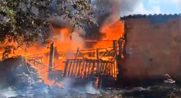 Incêndio atinge residência no Jardim Riviera em Botucatu