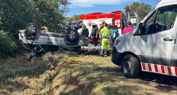 Grave acidente deixa vítimas em trevo da Cascata da Marta em Botucatu