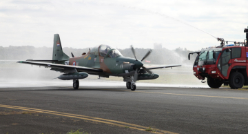 Embraer entrega quatro aeronaves A-29 Super Tucano para a Força Aérea Paraguaia