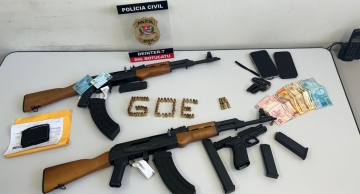 Polícia frustra ação criminosa e apreende fuzis AK-47 em Botucatu