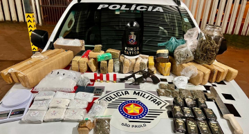 Homem é preso com grande quantidade de droga e arma em São Manuel