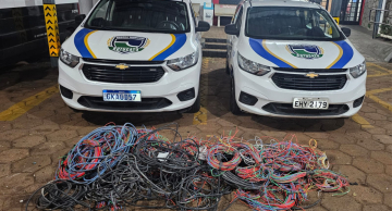 Homens são presos após furto de 200 quilos de fios de cobre em Botucatu