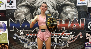 Atleta botucatuense Eloah Lisboa conquista cinturão amador no Nakthai Combate