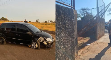 Homem bate carro contra portão de escola em São Manuel e é preso por dirigir embriagado Homem bate carro contra portão de escola em São Manuel e é preso por dirigir embriagado