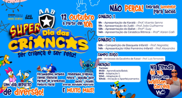 AAB realiza “Super Dia das Crianças” com atrações, apresentações esportivas e muita diversão