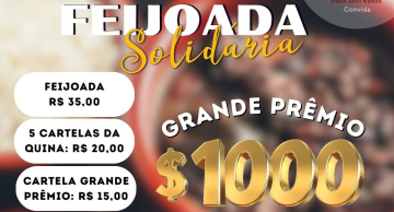 Feijoada Solidária com Show de Prêmios arrecadará fundos para obras sociais em Rubião Júnior Feijoada Solidária com Show de Prêmios arrecadará fundos para obras sociais em Rubião Júnior