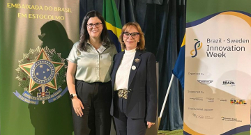 Cientista botucatuense se reúne com embaixadora do Brasil na Suécia durante semana de inovação
