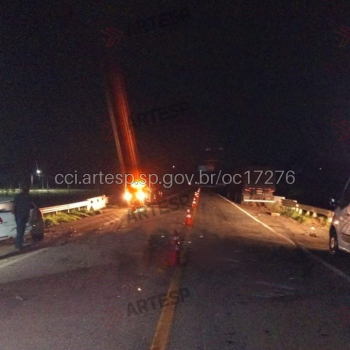 Colisão frontal deixa motorista morto na Marechal Rondon em Conchas