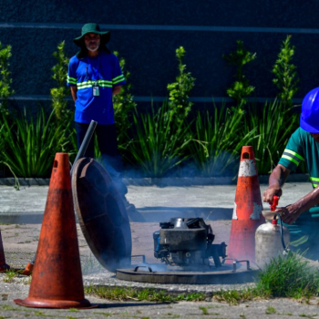 Sabesp iniciou testes com fumaça na rede de esgoto em Botucatu