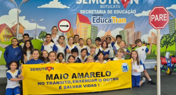 Maio Amarelo intensifica ações de educação no trânsito em escolas de Botucatu