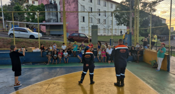 Defesa Civil leva ação educativa às crianças da Vila Jardim e reforça cultura da prevenção