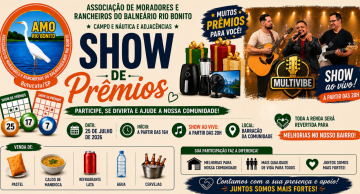Rio Bonito terá Show de Prêmios e música ao vivo para arrecadar recursos para a comunidade