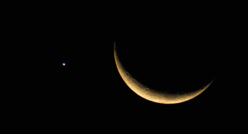 Lua e Vênus dão espetáculo no céu e fenômeno deve se repetir nesta quinta-feira