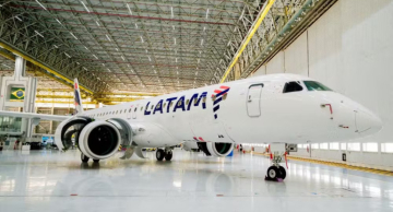 Latam apresenta primeiro Embraer E195-E2 de encomenda bilionária