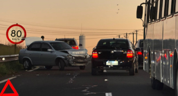 Acidente provoca novo congestionamento na Rodovia Marechal Rondon em Botucatu