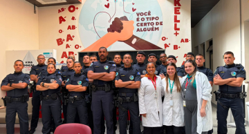 GCM de Botucatu participa de ação voluntária de doação de sangue no Hemocentro da Unesp