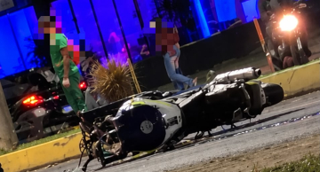 Jovem fica ferido após violenta queda de moto na Dante Delmanto, em Botucatu