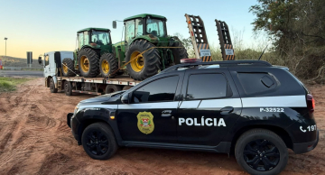 Polícia Civil recupera três tratores furtados em área rural de Anhembi após operação do GIAR de Botucatu