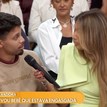 Jovem que salvou bebê em Botucatu é entrevistado no programa Encontro da Globo