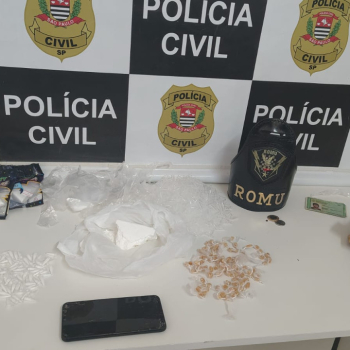 Três homens são presos e mais de 200 porções de drogas são apreendidas em Botucatu