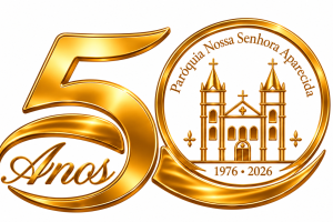 Emblema Dourado de 50 Anos da Paróquia